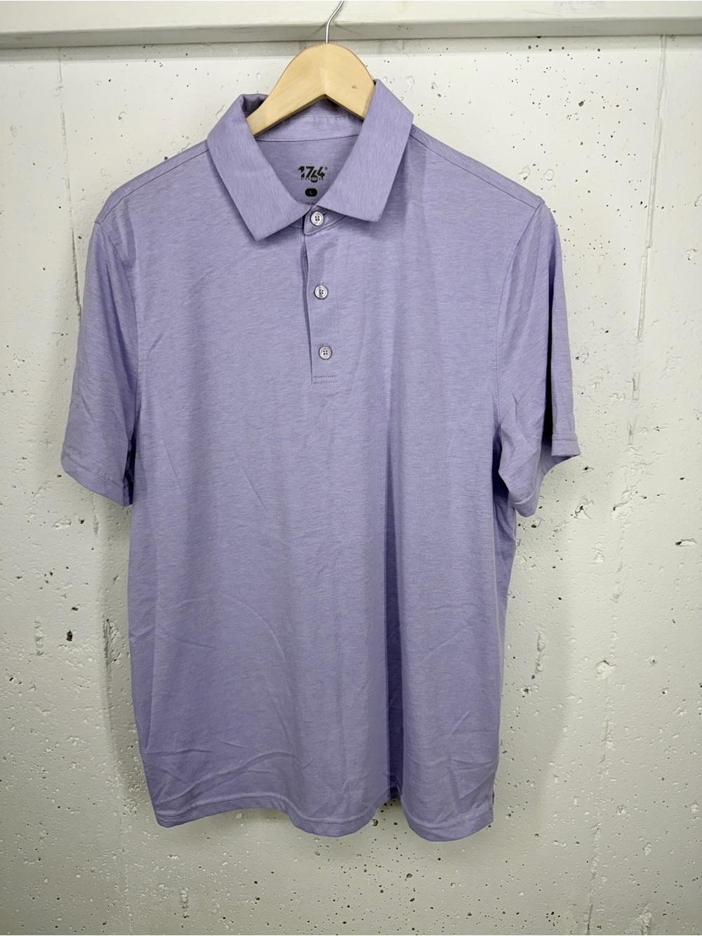 1764 Golf Men’s Large Signature Lil' Beach Jr. Lavender Polo Short Sleeve Shirt